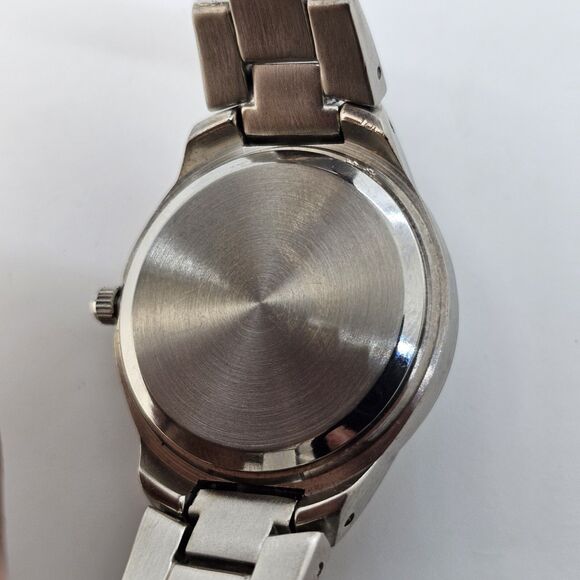 Pedre Women's Watch 30MM White Dial Gray Case Bracelet Band Date 7" New Battery - Picture 6 of 12